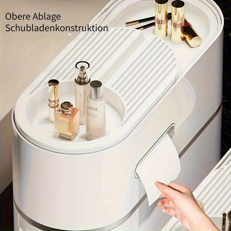 The 3-tier white pull-out wardrobe