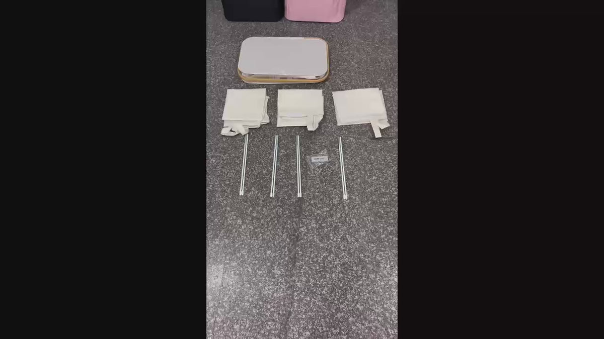 Laundry Basket With Three Independent Inner Bags, Clothes Divided Organizer for Laundry room, Bedroom...